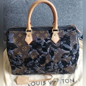 LTD TIME LISTING!! EUC Authentic Ltd Louis Vuitton Fleur de Jais Speedy 30